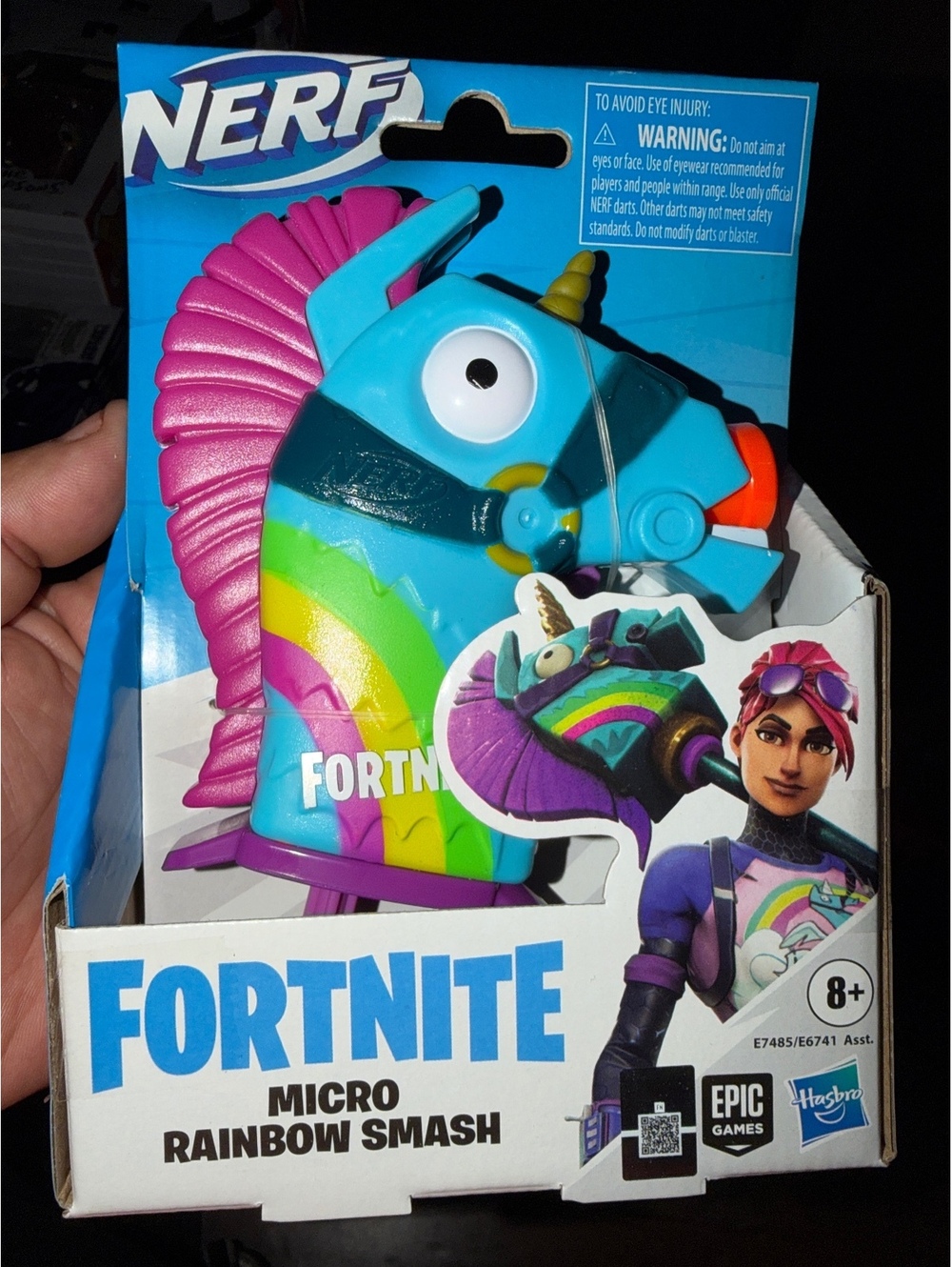 Nerf Fortnite Micro Rainbow Smash Blaster